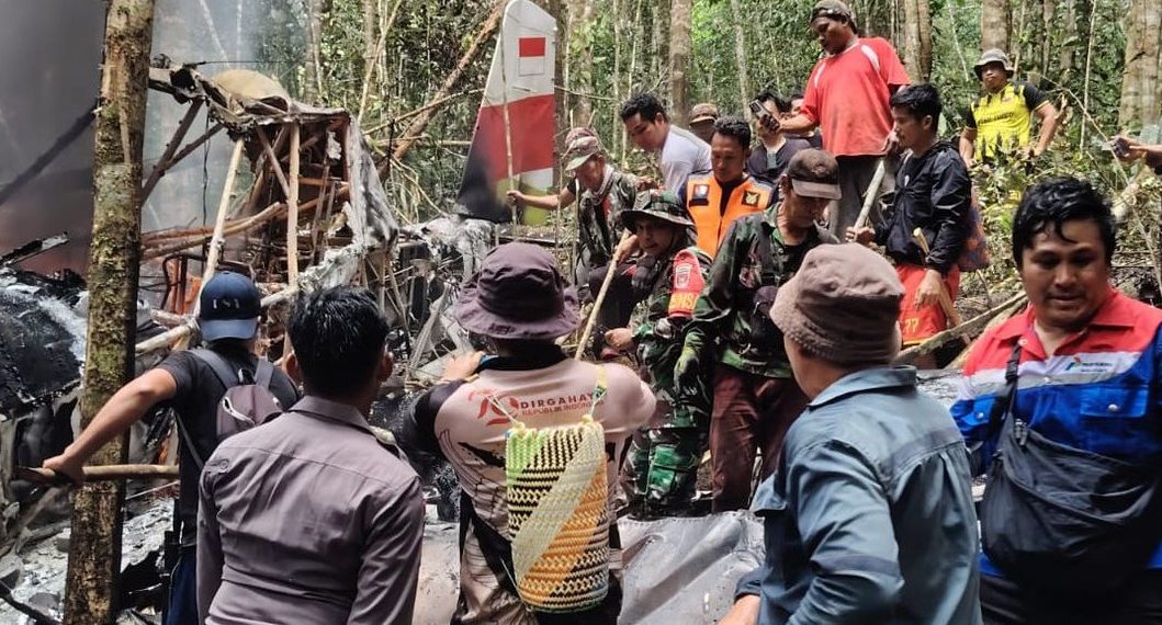 Jenazah Pilot Pesawat Pelita Air yang Jatuh di Nunukan Berhasil Dievakuasi Tim Gabungan TNI