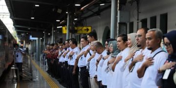 Program Mudik Gratis KAI Berangkatkan 480 Penumpang dari Pasar Senen