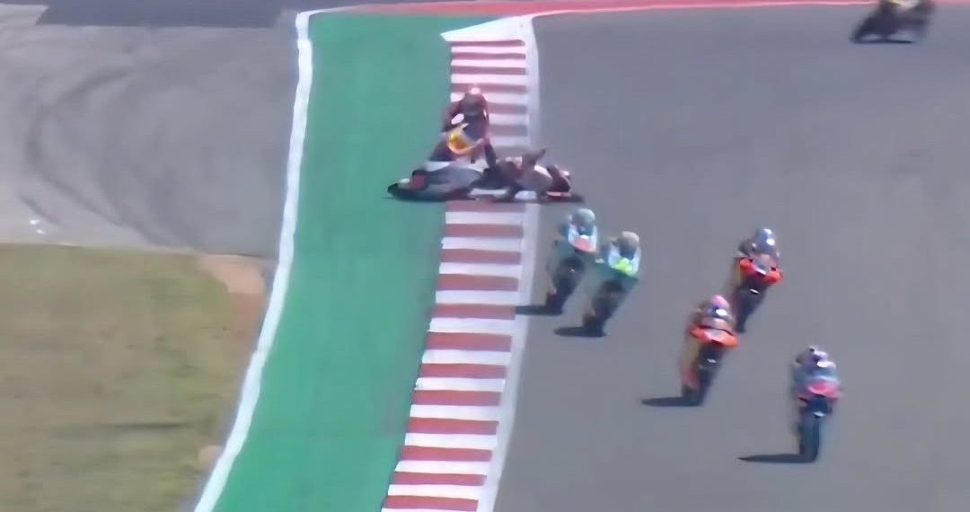 Tampil Menjanjikan, Veda Ega Pratama Terjatuh di Moto3 Amerika Serikat