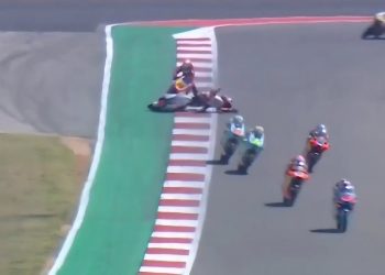 Tampil Menjanjikan, Veda Ega Pratama Terjatuh di Moto3 Amerika Serikat