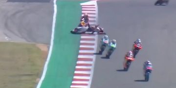 Tampil Menjanjikan, Veda Ega Pratama Terjatuh di Moto3 Amerika Serikat