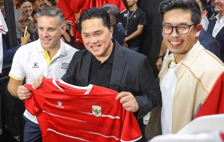 Erick Thohir Sebut Jersey Baru Timnas Indonesia Hadirkan Unsur Budaya Nusantara