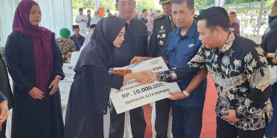 Santunan Prajurit TNI Gugur Disalurkan Bank Mandiri Taspen