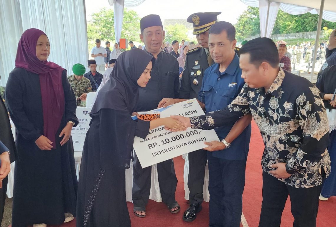 Santunan Prajurit TNI Gugur Disalurkan Bank Mandiri Taspen