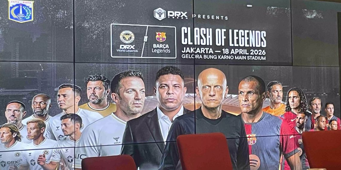 GBK Jadi Tuan Rumah Clash of Legends 2026, Barcelona Legends vs World Legends