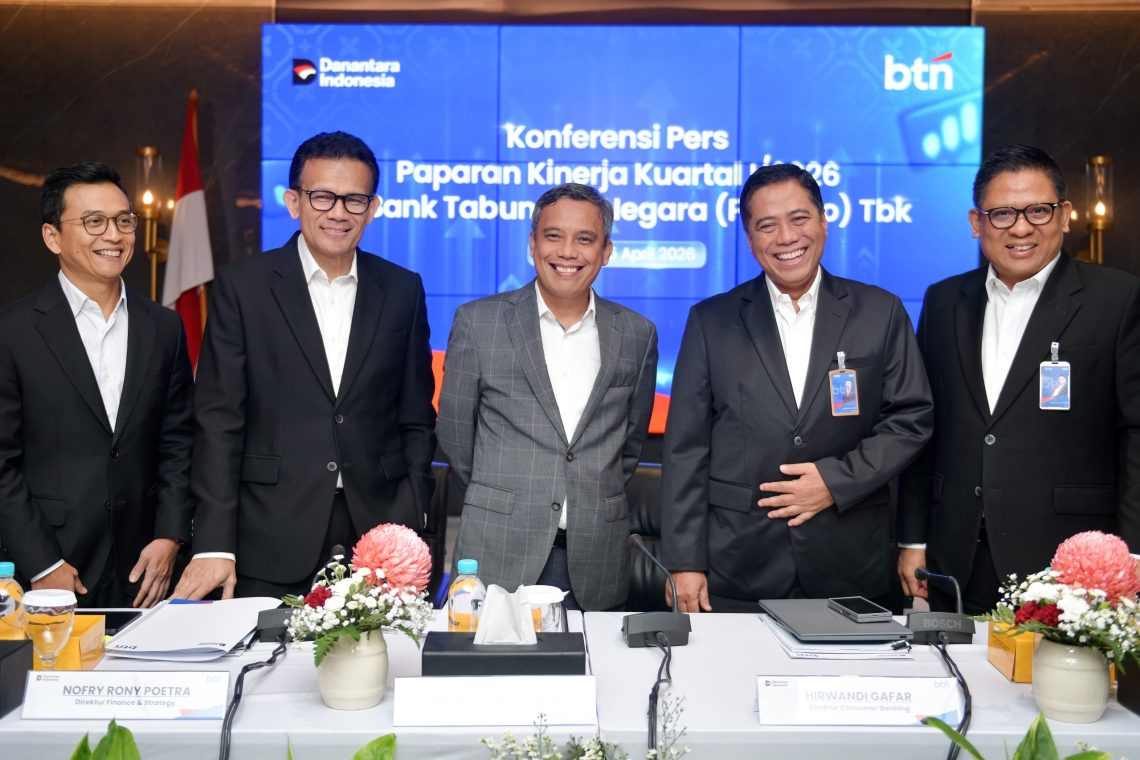 Kuartal I/2026, Laba Bersih BTN Melesat 22,6% Yoy