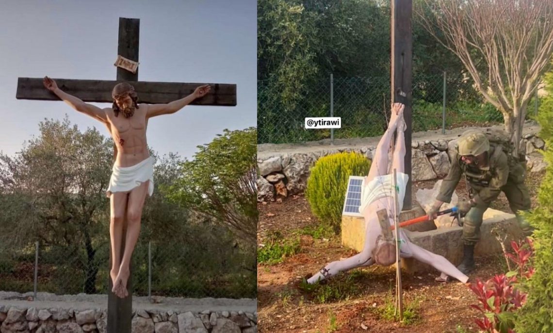 IDF Akui Foto Tentara Rusak Patung Yesus, Janji Tindak Tegas