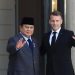 Prabowo–Macron Sepakat Pererat Kerja Sama Pertahanan dan Transisi Energi