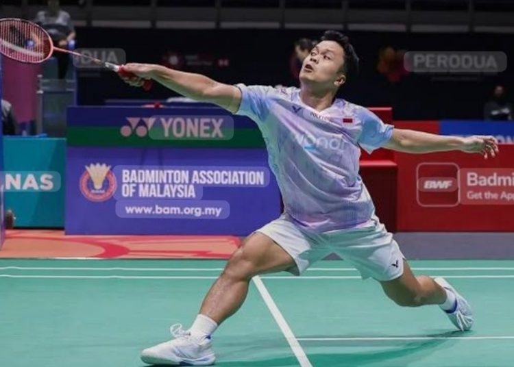 Ginting Tundukkan Justin Hoh, Melaju ke 16 Besar Malaysia Masters 2026