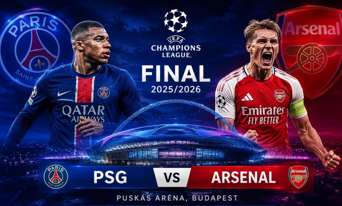 PSG dan Arsenal Berebut Gelar Juara Liga Champions 2026 di Budapest