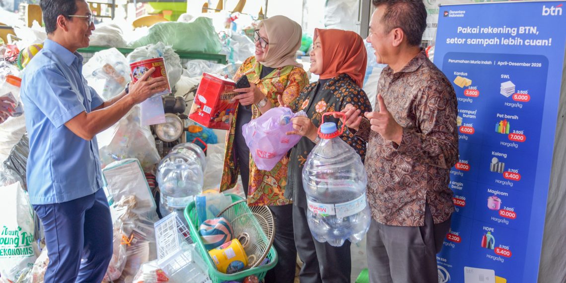 Btn Gandeng Bank Sampah Kurangi Emisi Rumah
