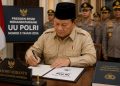 Prabowo Tetapkan UU Polri Baru, Masa Dinas dan Penempatan Anggota Disesuaikan