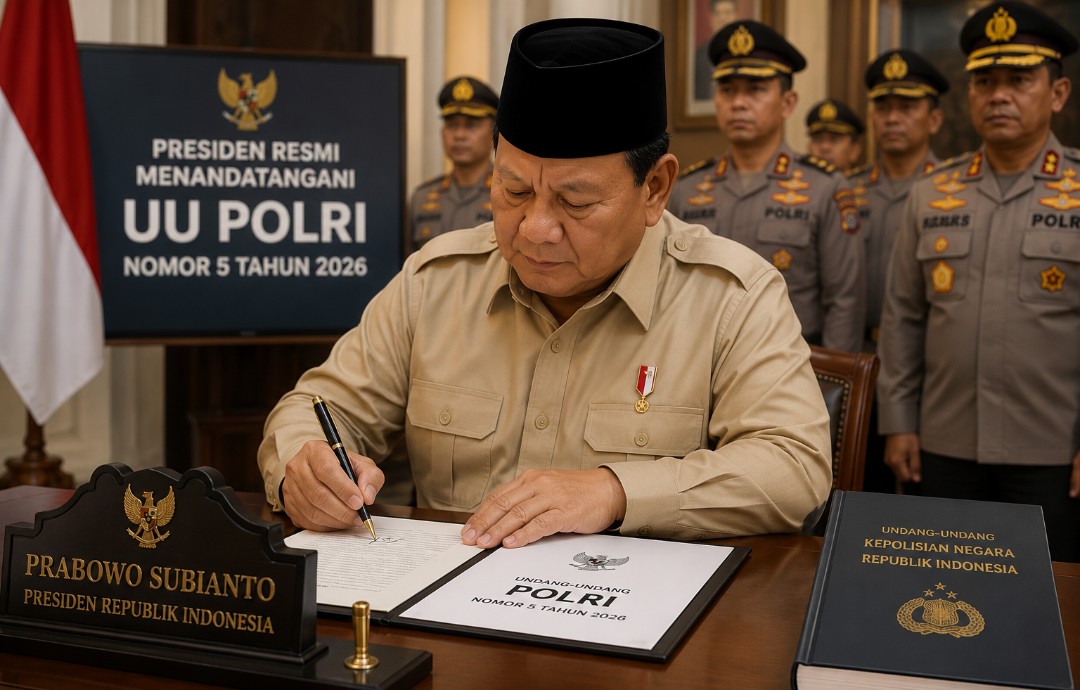 Prabowo Tetapkan UU Polri Baru, Masa Dinas dan Penempatan Anggota Disesuaikan