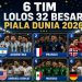 Piala Dunia 2026: Enam Tim Amankan Tiket 32 Besar, Argentina dan Prancis Lolos