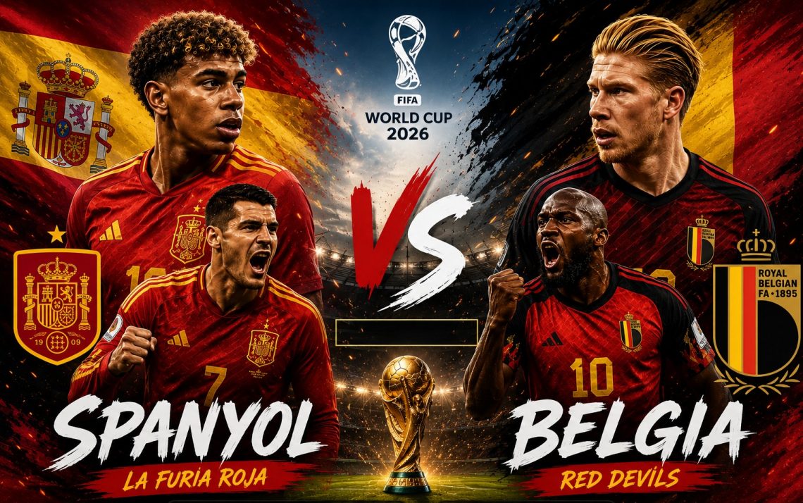 Duel Panas Spanyol vs Belgia, Siapa yang Berhak Melaju ke Semifinal Piala Dunia 2026?