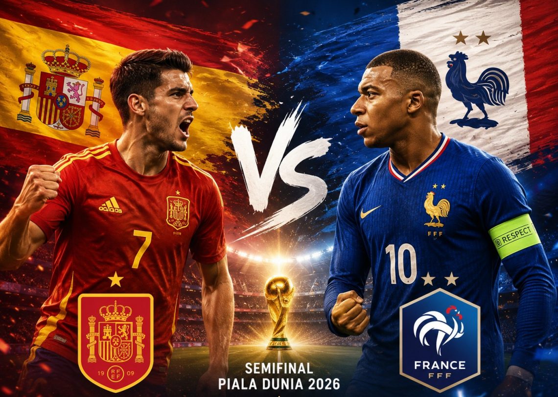 Prancis vs Spanyol: Pertarungan Dua Juara Eropa Demi Tiket Final Piala Dunia