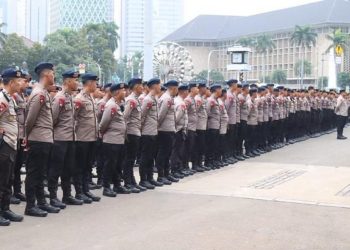 Demo Mahasiswa di Bundaran HI, Ribuan Personel Polda Metro Jaya Disiagakan