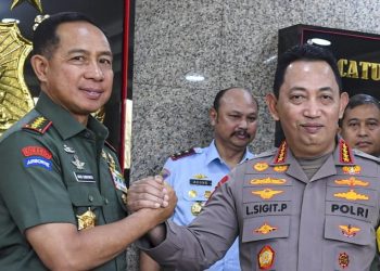 Panglima TNI dan Kapolri Bahas Pengamanan HUT RI ke-81 di Kompleks DPR