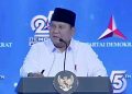 Prabowo Puji Sikap Demokrat Saat Tak Berada di Pemerintahan