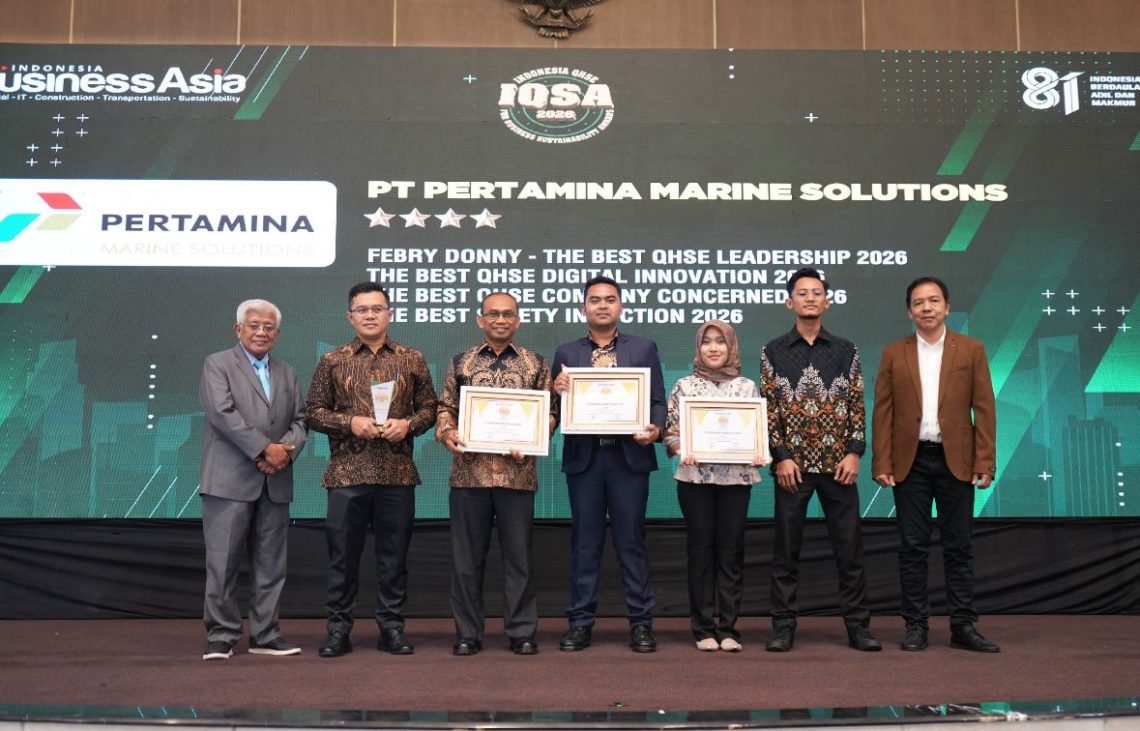 PT Pertamina Marine Solutions (PMSol) meraih empat penghargaan IQSA 2026 berkat kepemimpinan HSSE, inovasi digital, dan penguatan budaya keselamatan.