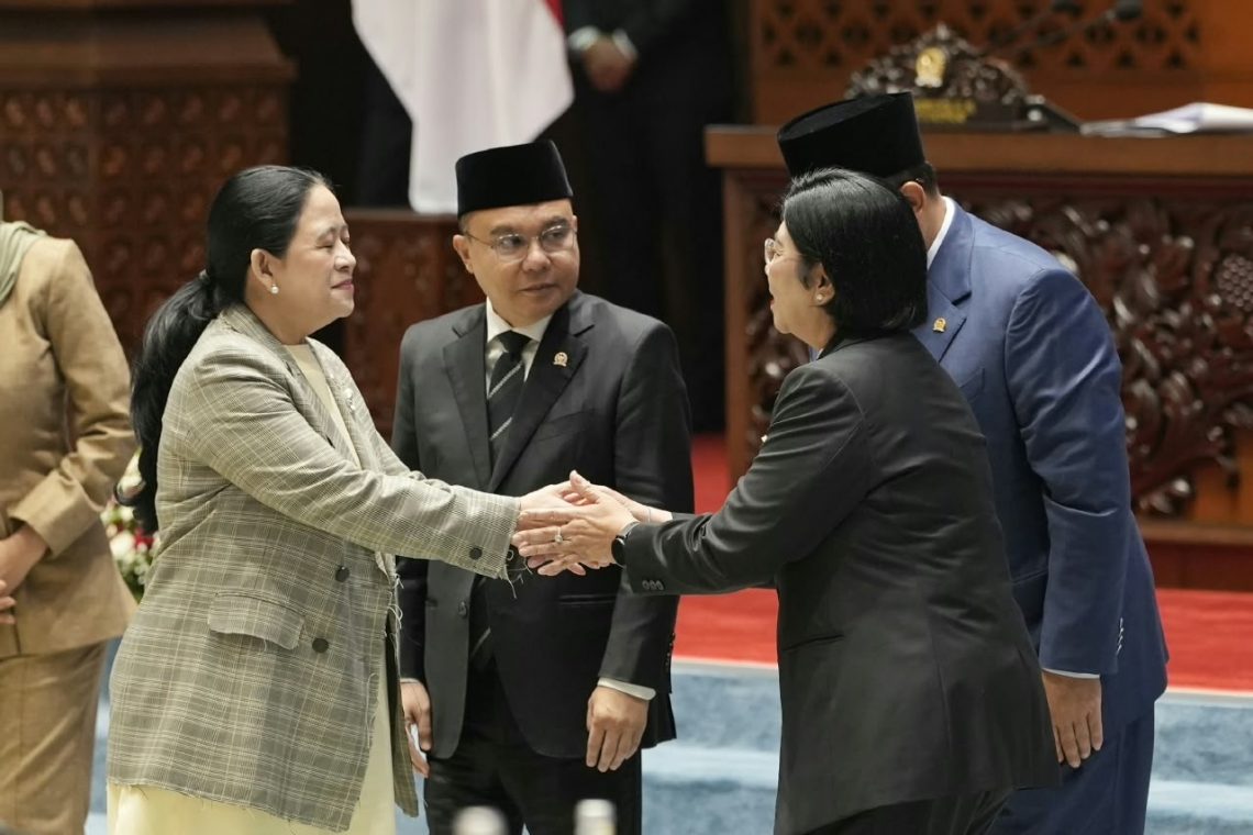 DPR RI menetapkan Destry Damayanti sebagai Gubernur Bank Indonesia periode 2026-2030 dalam Rapat Paripurna, Selasa (1/9/2026).