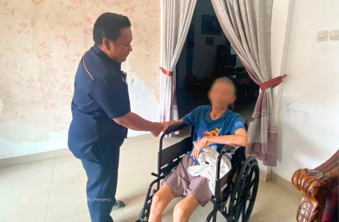ASABRI Kantor Cabang Palembang memperkuat layanan kepada peserta melalui pelayanan langsung dan kunjungan ke rumah penerima pensiun.