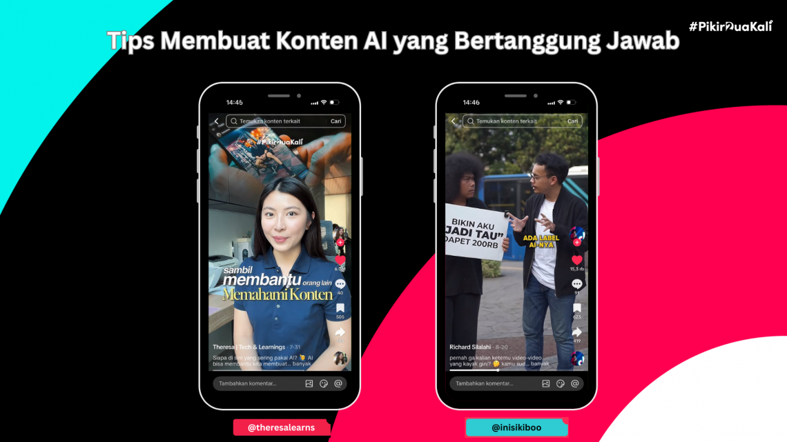 Kreator TikTok membagikan lima tips menggunakan AI secara bijak, mulai dari memilih tools hingga memeriksa konten sebelum membagikannya.