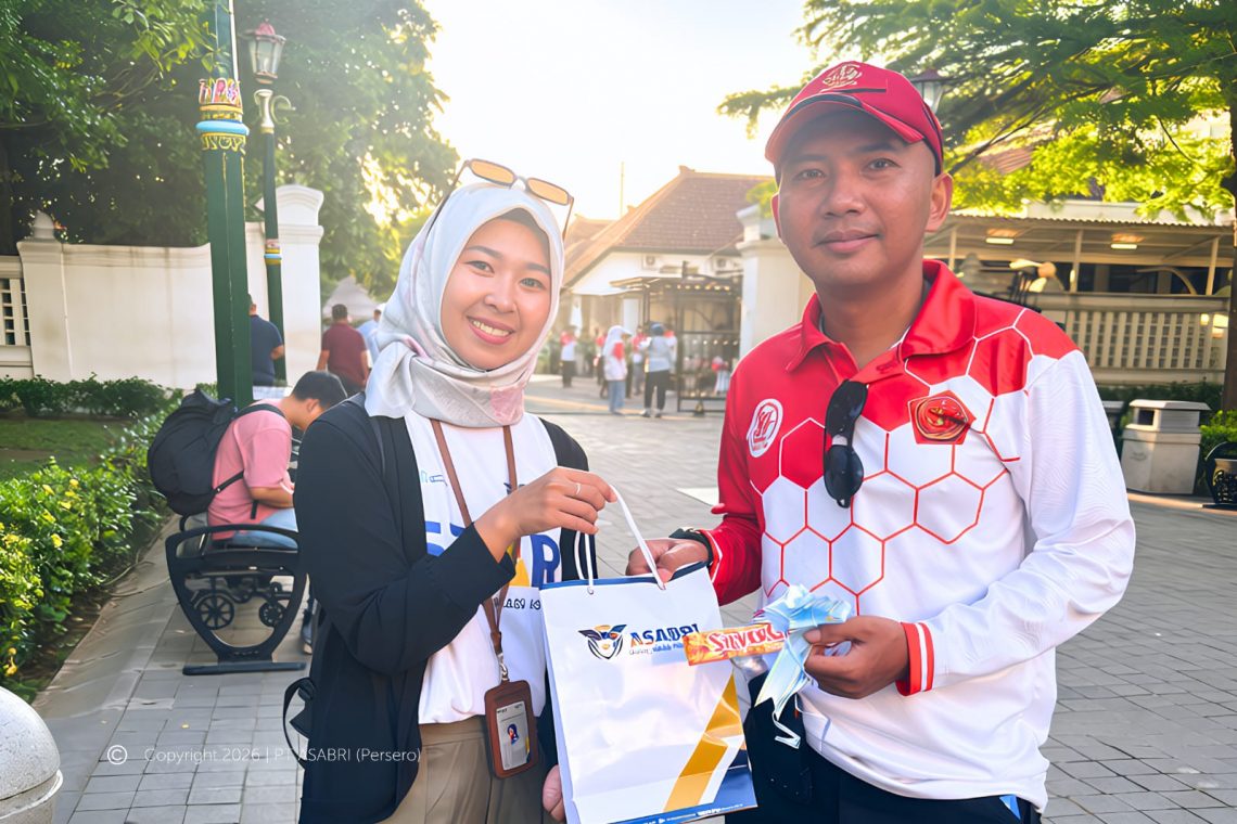 ASABRI memperkuat sinergi dengan Peserta dalam peringatan HUT ke-81 TNI melalui TNI Run 2026 dan edukasi layanan digital ASABRI Mobile.