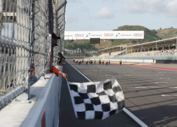 Polda NTB menyimulasikan arus lalu lintas MotoGP Mandalika 2026, mulai dari jalur kendaraan penonton dan shuttle bus hingga rombongan VVIP.