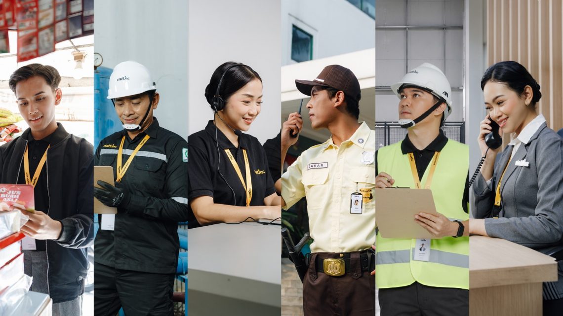 Staffinc menghadirkan solusi tenaga kerja berorientasi hasil melalui rekrutmen, pelatihan, supervisi, serta pemanfaatan teknologi dan data untuk mendukung kinerja perusahaan.