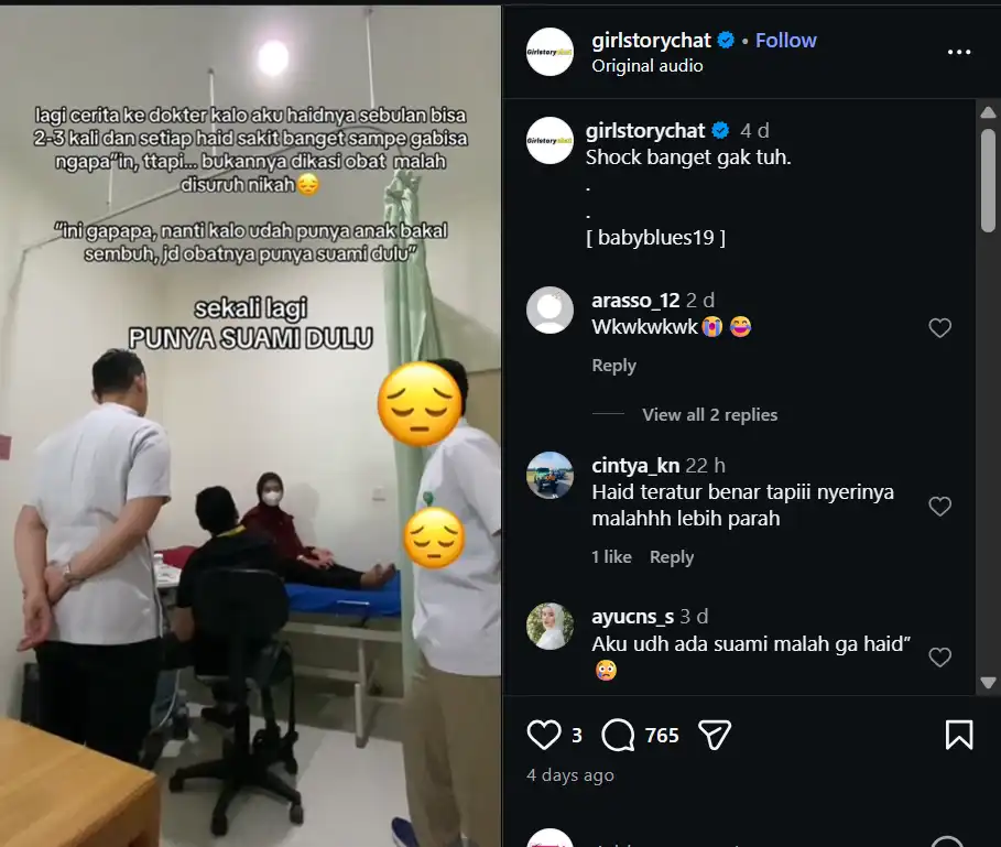 Viral Dokter Sarankan Nikah Sebagai Obat Sakit Haid dan Bahaya Patriarki Medis