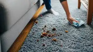 Cara Cepat Angkat Sisa Camilan yang Jatuh ke Karpet Tebal