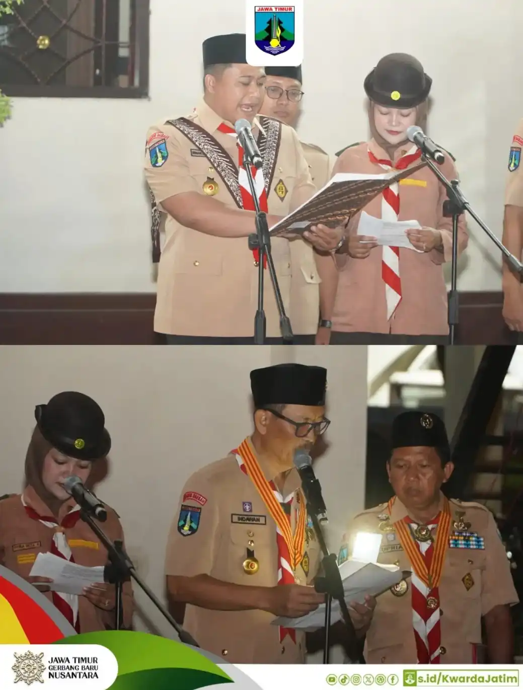 HUT Pramuka ke-65: menyeleksi petugas apel terbaik daerah Jawa Timur