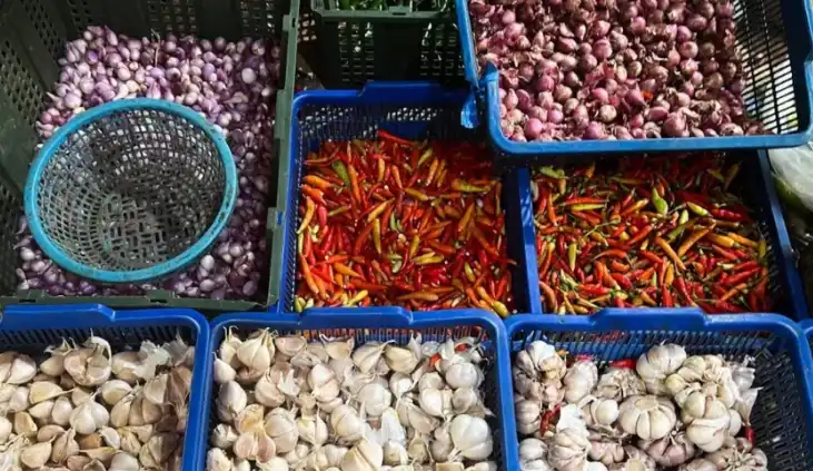 Harga Bawang Merah & Cabai Rawit Naik: Awal Pekan, Rp42.600–43.600 per kg