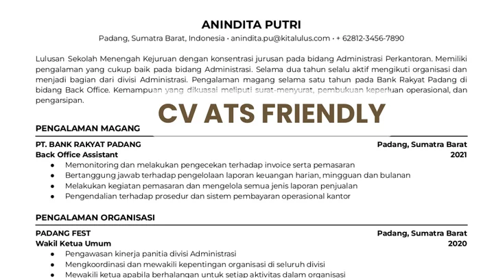 Trik Optimasi Resume ATS-Friendly