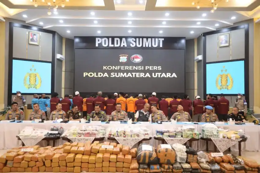 Polda Sumut Ungkap 923 Kasus Narkoba Awal 2026, 1.118 Tersangka Diamankan