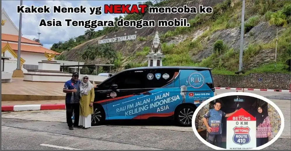 Kakek Nenek nekat mencoba ke Asia Tenggara dengan mobil