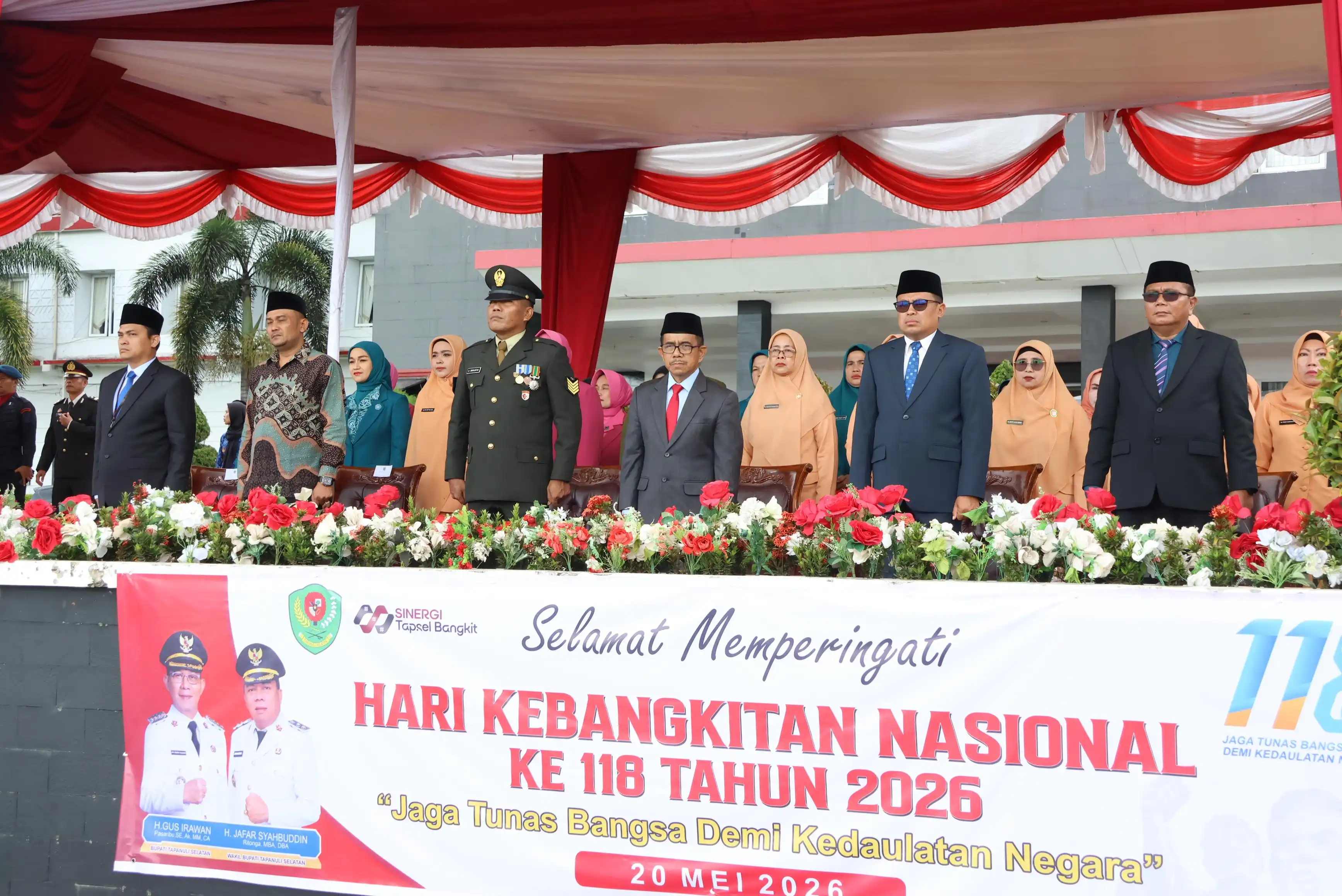 Bupati Tapanuli Pimpin Upacara Hari Kebangkitan Nasional 2026