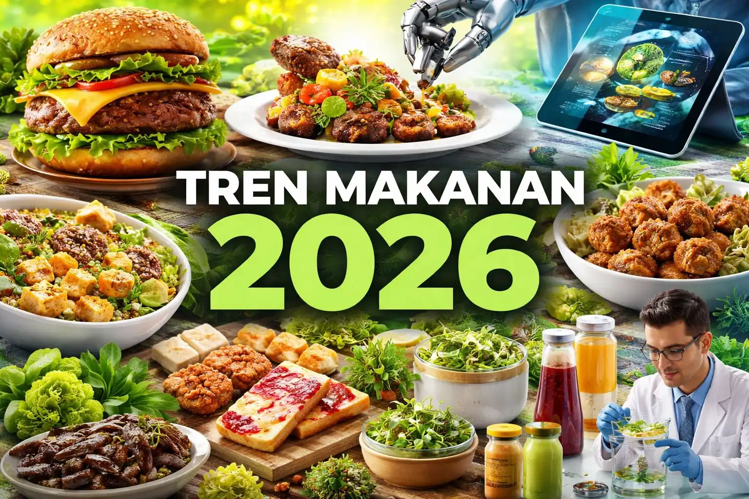 Tren Makanan 2026: Dari Daging Nabati hingga Hidangan Berbasis AI, Begini Masa Depan Kuliner Dunia