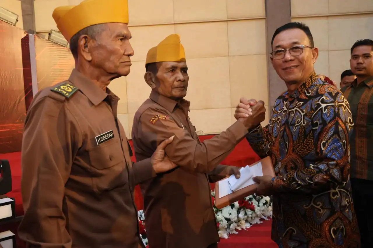 Resepsi Kenegaraan HUT ke-81 RI di Tapsel, Bupati Gus Irawan: Veteran dan Paskibra Jadi Sumber Inspirasi