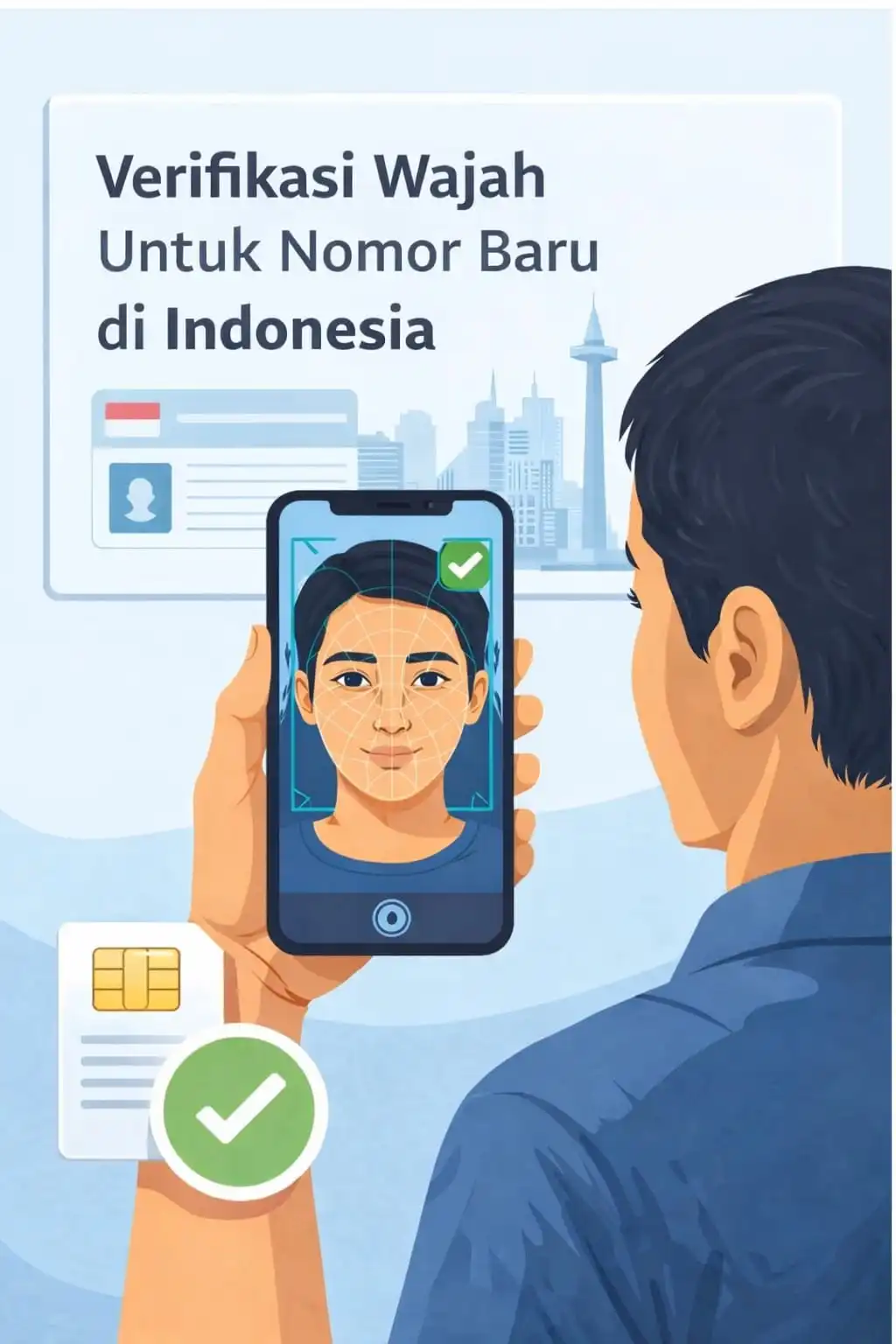 Biometrik Wajah Jadi Syarat Baru Pendaftaran Kartu Seluler Baru di Indonesia