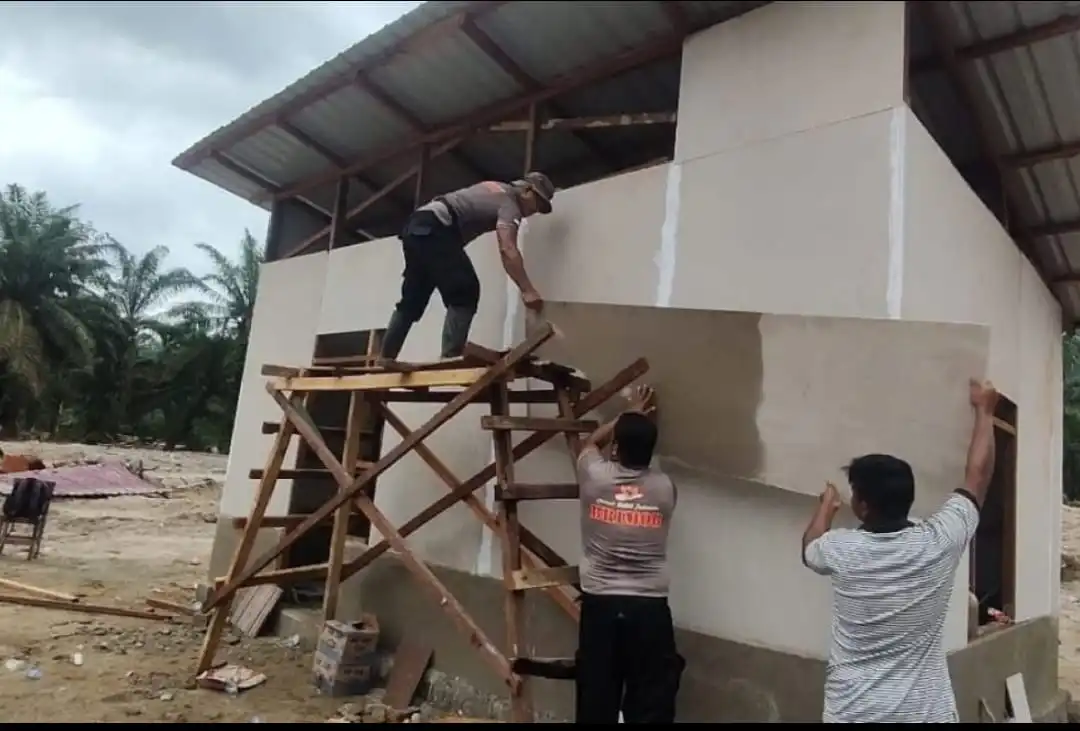 Polda Sumut Percepat Pembangunan Huntara dan Pemulihan Pascabencana di Tapanuli Selatan