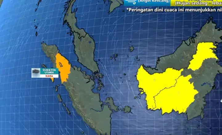 BMKG Peringatkan Cuaca Ekstrem 22 Agustus 2026, Sumut Waspada Hujan Lebat hingga Sangat Lebat