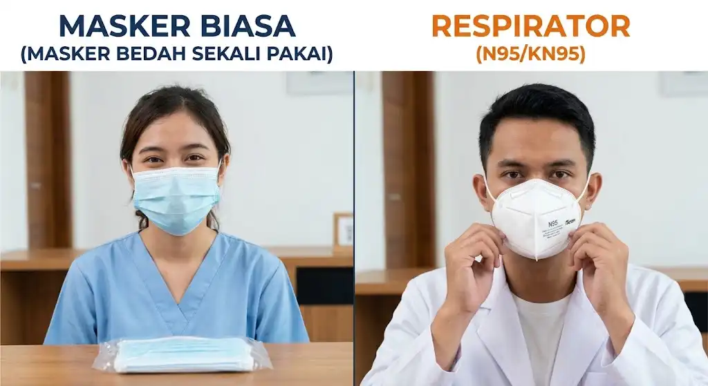 Masker Biasa atau Respirator, Mana yang Lebih Efektif Menghadapi Asap?
