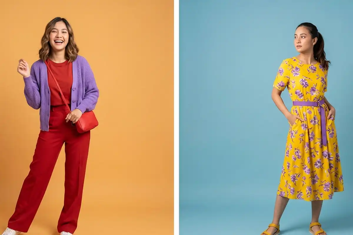 Hindari 8 Kombinasi Warna Pakaian yang Bikin Penampilan Terlihat Kusam  Sumber: https://lifestyle.kompas.com/read/2026/04/14/100500020/hindari-8-kombinasi-warna-pakaian-yang-bikin-penampilan-terlihat-kusam.   Membership: https://kmp.im/plus6 Download aplikasi: https://kmp.im/app6