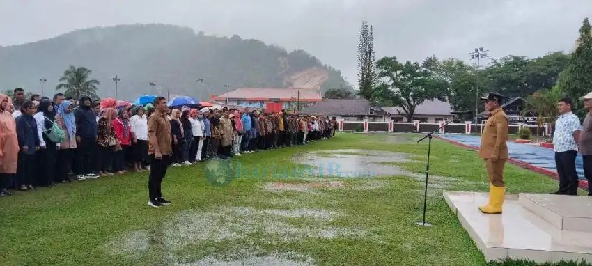 Lantik 1.664 PPPK Paruh Waktu, Bupati Tapteng Tekankan Peran Relawan Pascabencana