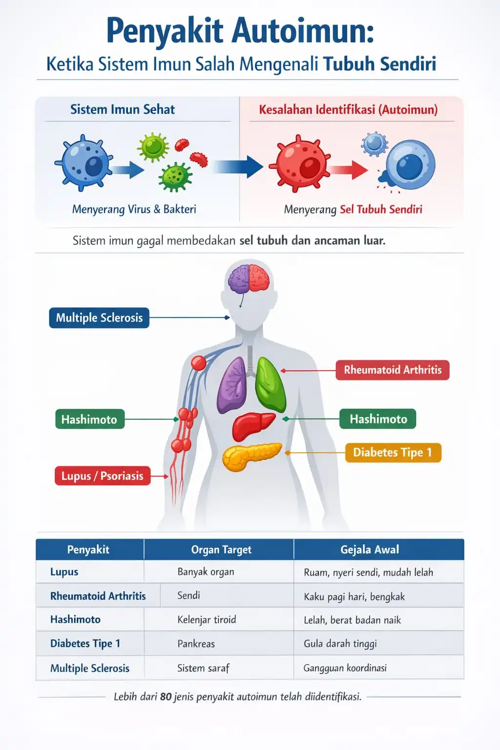 Apa Itu Penyakit Autoimun? Saat Tubuh "Salah Kenal" dan Menyerang Dirinya Sendiri