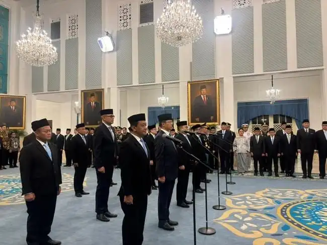 Prabowo Lantik 18 Pejabat di Istana Negara, Suyudi Ario Seto Resmi Jadi Kapolri