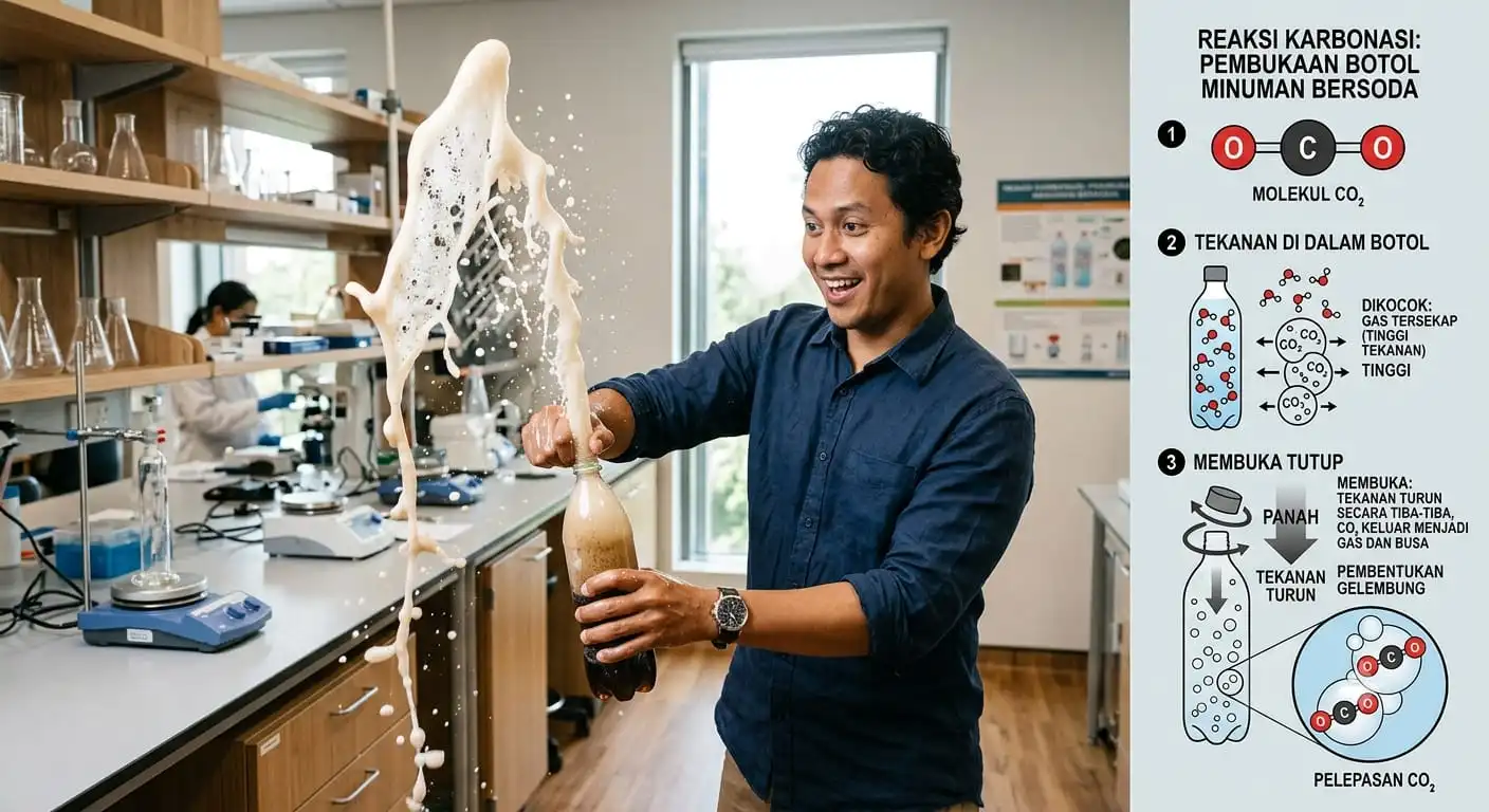 Kenapa Minuman Bersoda Menyembur Saat Dibuka Setelah Dikocok? Ini Penjelasan Ilmiah di Baliknya