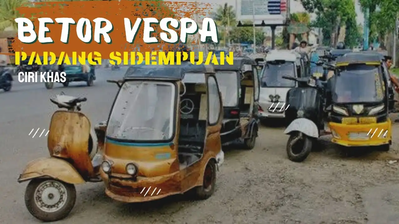 Becak Vespa Padangsidimpuan